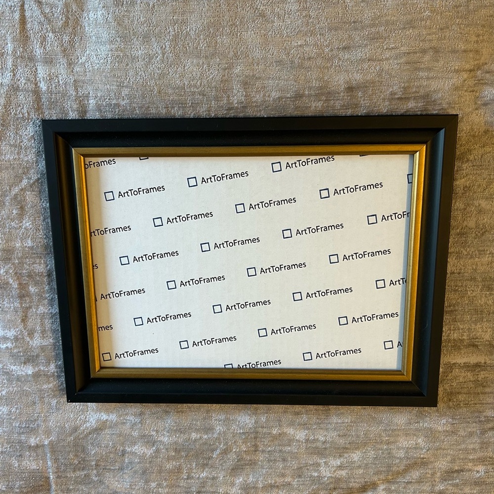 ArtToFrames Black and Gold A4 Picture Frame